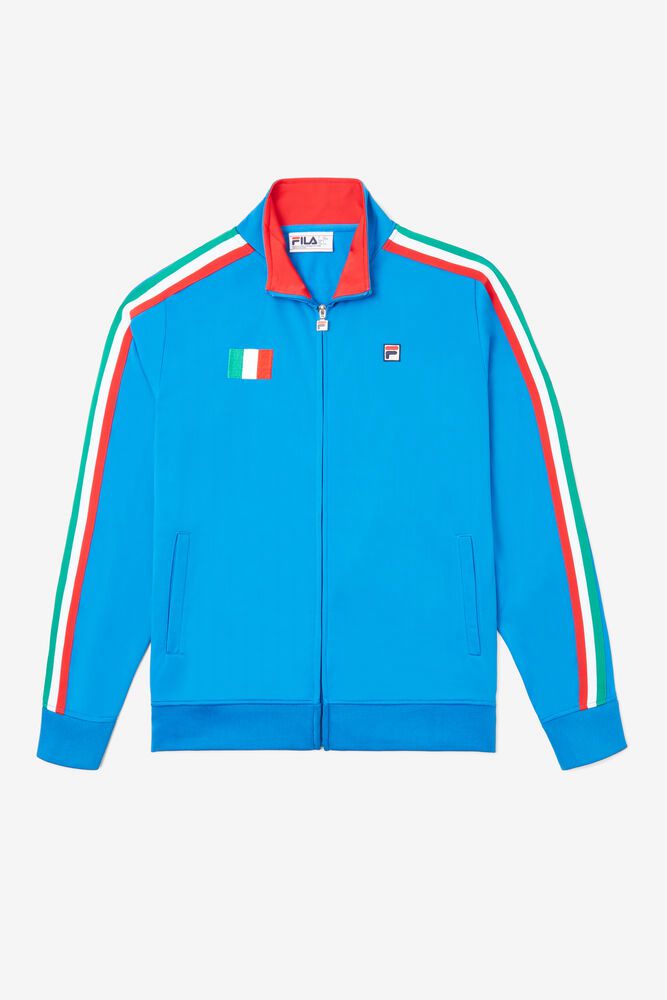 Fila Bunda Damske Italy Track Modre - RVLXW4618